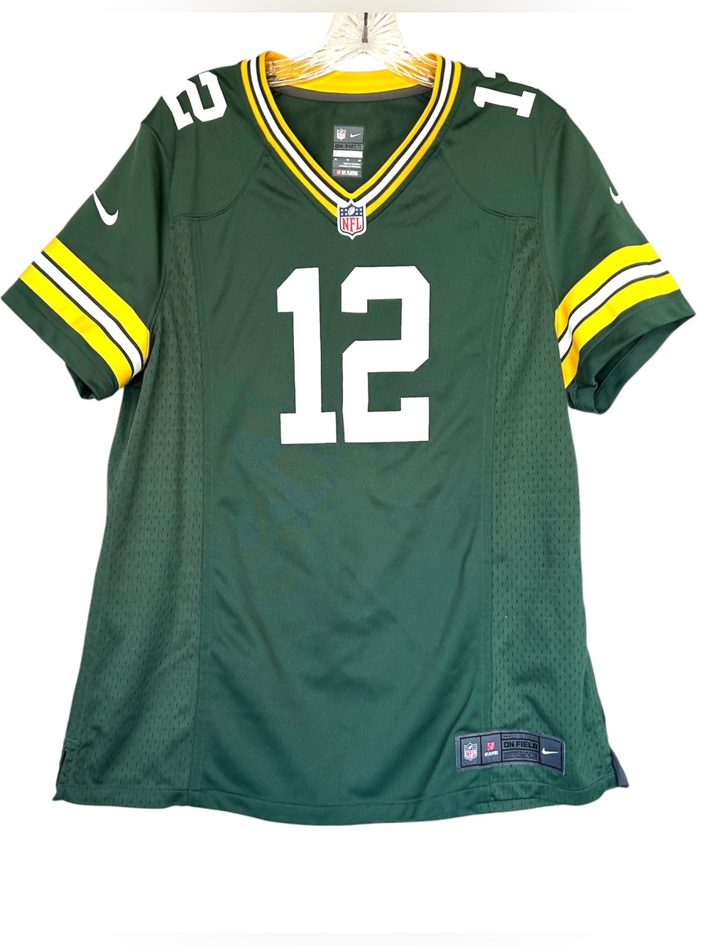 Green Bay Packers Aaron Rodgers Football Jersey Mens XL NFL Nike On Field #12